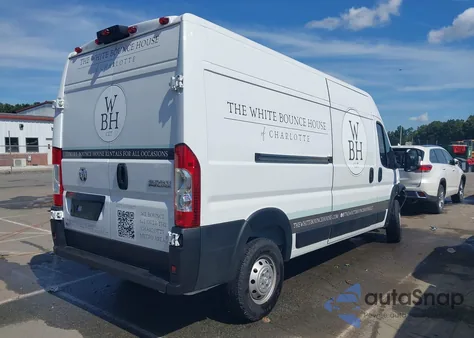 2023 Ram Promaster 2500 High Roof 159 Wb из США, поврежденный, VIN 3C6LRVDGXPE560690
